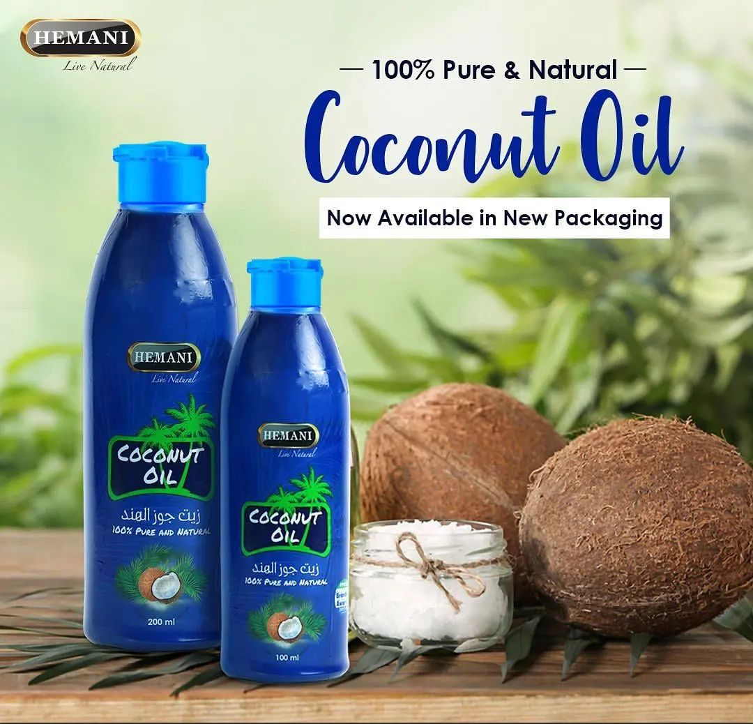 Pure Coconut Hair Oil 100ml (Blue)
