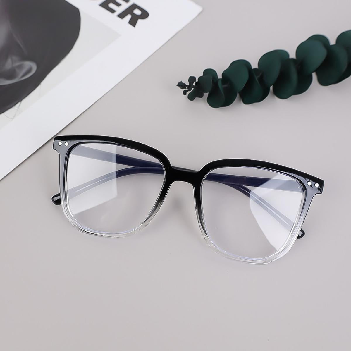 Women Men Anti Blue Light Round Eyewear Glasses Optical Eyeglass