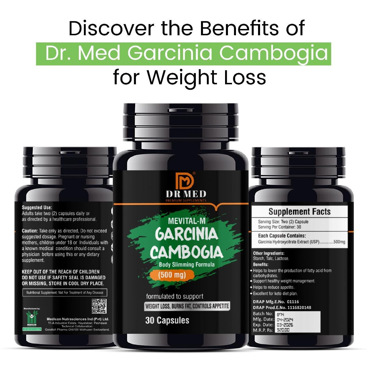 Capsules For Loss Weight, Burns Fat &amp; Control Appetite 30 Capsules