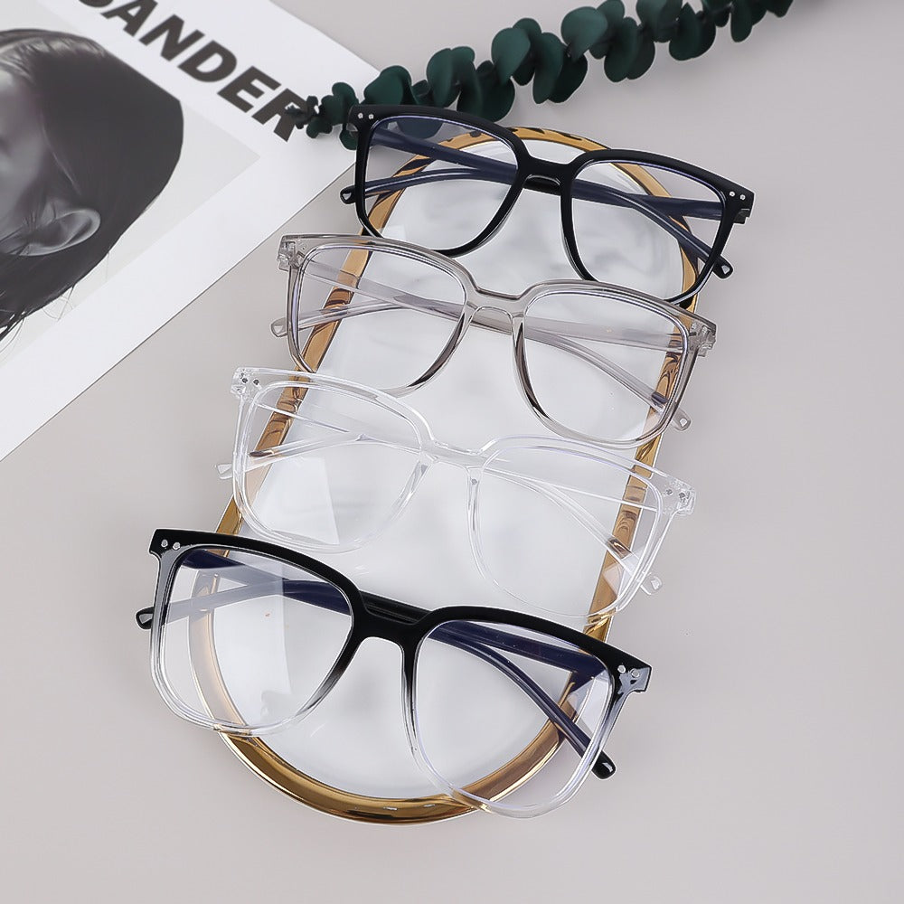 Women Men Anti Blue Light Round Eyewear Glasses Optical Eyeglass